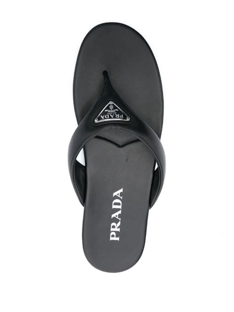 black prada flip flops|farfetch prada shoes.